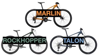 2021 Trek Marlin VS Specialized Rockhopper VS Giant Talon Comparison [upl. by Tatianas]