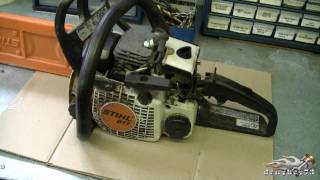 HOW TO  Carburetor amp Fuel Line Repair on STIHL 017 MS170 018 M180 Chainsaw Part 13 [upl. by Dew]