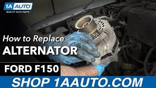 How To Replace Alternator 9704 Ford F150 [upl. by Lacy]