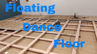 Dance floor DIY How to build a floating floor [upl. by Elagibba783]