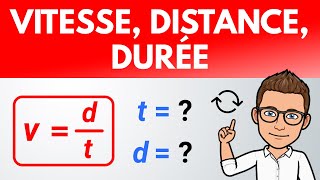 Comment calculer  VITESSE DISTANCE TEMPS   PhysiqueChimie collège lycée [upl. by Eylk]