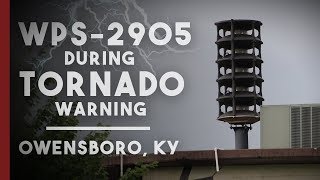 Whelen WPS2905  AttackWail amp Voice  Owensboro KY  TORNADO WARNING 53118 [upl. by Adikram]