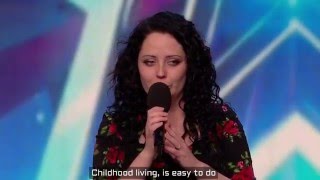 Kathleen Jenkins  Wild horses BGT with lyrics [upl. by Patten93]