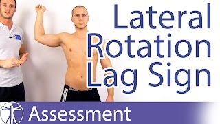 Lateral Rotation Lag Sign⎟Infraspinatus Weakness [upl. by Noiemad]