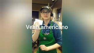 Starbucks venti americano [upl. by Yeffej]