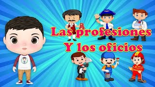 Las PROFESIONES👨‍✈️ y Los OFICIOS👨‍🔧 video educativo para niños [upl. by Ydnih]