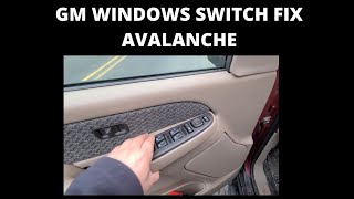 GMC CHEVY DOOR WINDOW SWITCH FIX How To FIX Power WINDOWS Switch Panel Troubleshooting GMC [upl. by Azyl468]