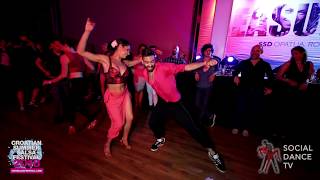 Panagiotis Aglamisis amp Elena  Salsa social dancing  Croatian Summer Salsa Festival Rovinj 2018 [upl. by Llecram]