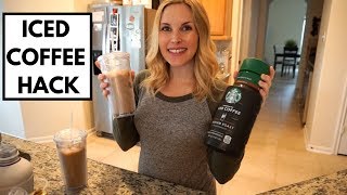 HOW TO MAKE STARBUCKS ICED COFFEE AT HOME  2 WAYS [upl. by Arlinda]