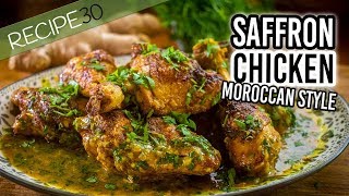 Spicy Saffron chicken Moroccan Style [upl. by Iztim740]