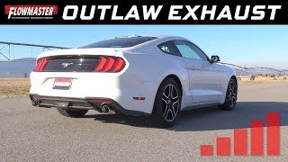 201520 Ford Mustang 23L 37L  Outlaw Axleback Exhaust System 817713 [upl. by Waylin]