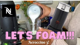 How To Foam Milk With Aeroccino 3 Make Coffee With Foam Tips amp Tricks  Easy Foamed Latte Recipe [upl. by Hadley]