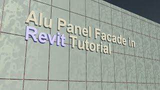 Aluminum Panel Facade in Revit [upl. by Cirek]