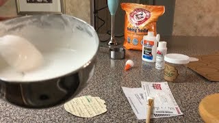 DIY Gesso  baking soda glue white paint and water [upl. by Hicks]