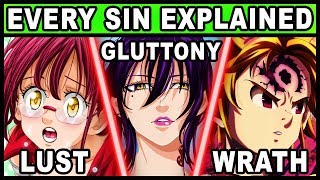 Every Characters Sin Explained Seven Deadly Sins  Nanatsu no Taizai [upl. by Akilam]