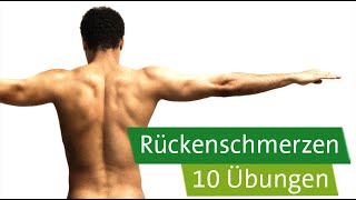 Rückenschmerzen 10 Übungen die helfen [upl. by Yenhoj]