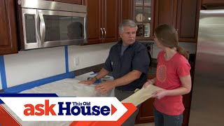 How to Install a Simple Tile Backsplash  Ask This Old House [upl. by Carolyne385]