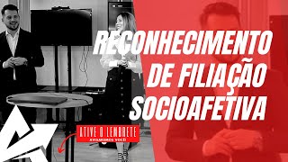 DIREITO DE FAMÍLIA Reconhecimento de filiação socioafetiva [upl. by Yldarb]