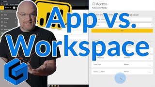 Power BI Apps vs App Workspace the new Viewer role [upl. by Soirtimid]