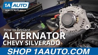 How to Replace Alternator 1419 Chevy Silverado [upl. by Lenes]