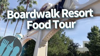 Disney World Food Tour EVERYTHING To Eat At Disneys Boardwalk Inn and Villas [upl. by Aisat]