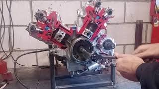 Honda VFR750 Engine sectioning [upl. by Airual]