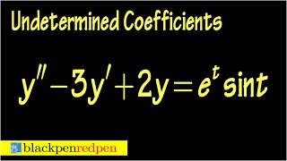 undetermined coefficients diff eq sect4519 [upl. by Bluhm222]