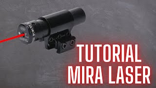 Tutorial Instalando mira laser em espingarda de pressão  chumbinho [upl. by Hakkeber]