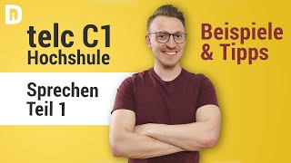 telc c1 Hochschule  Mündliche Prüfung  Präsentation Zusammenfassung und Fragen [upl. by Gertrud]