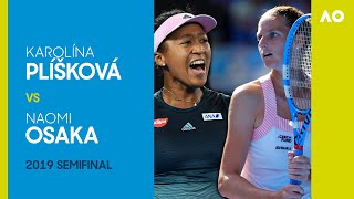 Karolina Pliskova vs Naomi Osaka in a threeset thriller  Australian Open 2019 Semifinal [upl. by Ioab]