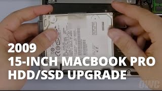 How to Upgrade a 15inch MacBook Pro Mid 2009 Hard DriveSSD [upl. by Kirkwood]