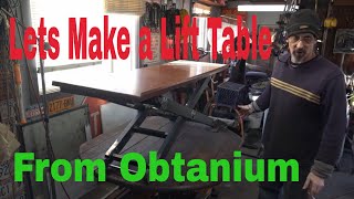 Diy Scissor Lift Table made from Obtanium [upl. by Areht567]