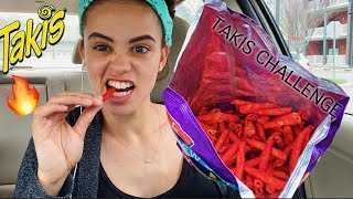 TAKIS CHALLENGE BIG BAG Eating Sounds [upl. by Ecirtal]