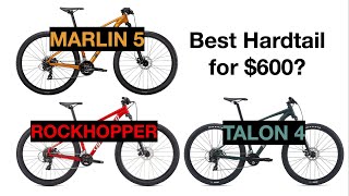 2021 Trek Marlin 5 VS Specialized Rockhopper VS Giant Talon 4 [upl. by Pasquale]