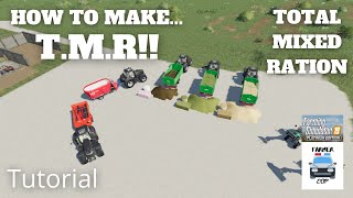 How to Make Total Mixed Ration TMR in Farming Simulator 19 [upl. by Cotsen54]