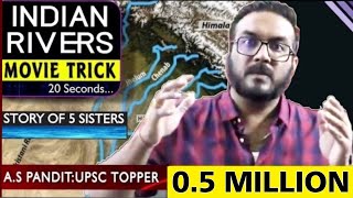 Best TRICK  All Rivers of India in 20 Sec  पूरी LIFE नहीं भूलोगे अब  UPSCSSC [upl. by Pesvoh]