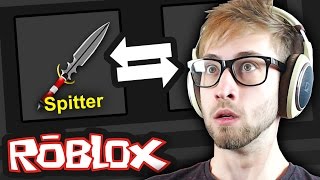 Roblox  Murder Mystery 2  GOLD KNIFE TRADING amp UNBOXING [upl. by Gottuard]