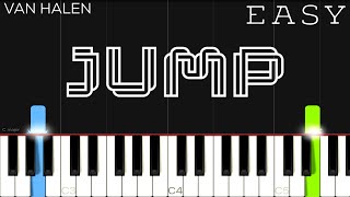 Van Halen  Jump  EASY Piano Tutorial [upl. by Ichabod]