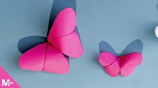 ► Como hacer MARIPOSAS DE PAPEL en 5 MINUTOS 😱🦋 [upl. by Azzil843]