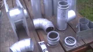 Step by Step install of pellet stove pipe exhaust kit [upl. by Elahcar]