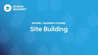 1  Introduction to the Drupal Site Building Course [upl. by Chester]