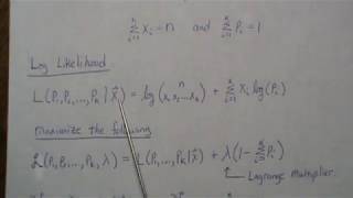 MLE of a Multinomial Distribution [upl. by Nisior]