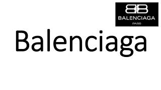 How to Pronounce Balenciaga CORRECTLY [upl. by Cacilia]