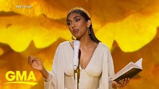 Poet Rupi Kaur brings poetry to new heights with special ‘Rupi Kaur Live’ l GMA [upl. by Jaquelyn]