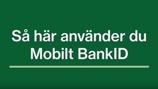 Så här loggar du in på Mina sidor med Mobilt BankID mobil [upl. by Enrica]