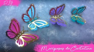 DIY Mariposas de cartulina Kath Reyes [upl. by Animahs]