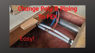 Change The Old Poly B Plumbing Pipes In Your Mobile Home To PEX  E052  BC Renovation Magazine [upl. by Ayotaj]