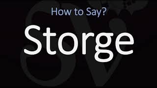 How to Pronounce Storge CORRECTLY LOVE Meaning amp Pronunciation [upl. by Atteselrahc]