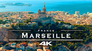 Marseille France 🇫🇷  by drone 4K [upl. by Cariotta]