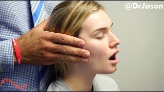 Dr Jason  MASSIVE JAW ADJUSTMENT TMJ  FULL TREATMENT WITH MUSCLE REHAB [upl. by Broderick155]